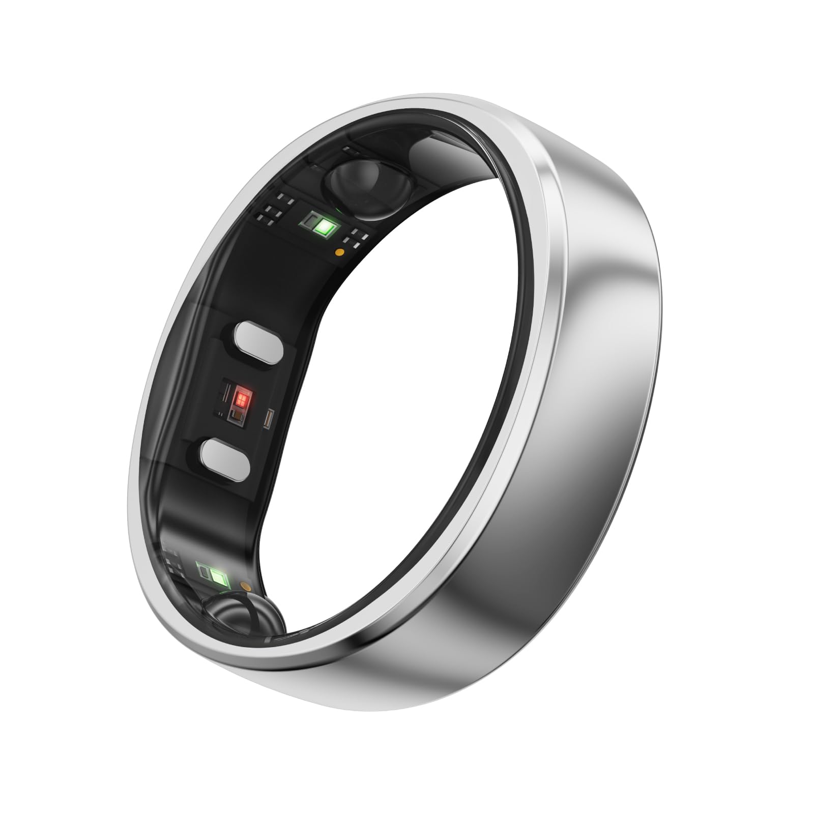 RingConn Gen 2, World’s First Smart Ring with Sleep Apnea Monitoring, No APP Subscription, 12-Day Battery Life, Stress/Heart Rate/Women's Health Tracker, Android & iOS Compatible (Silver, Si