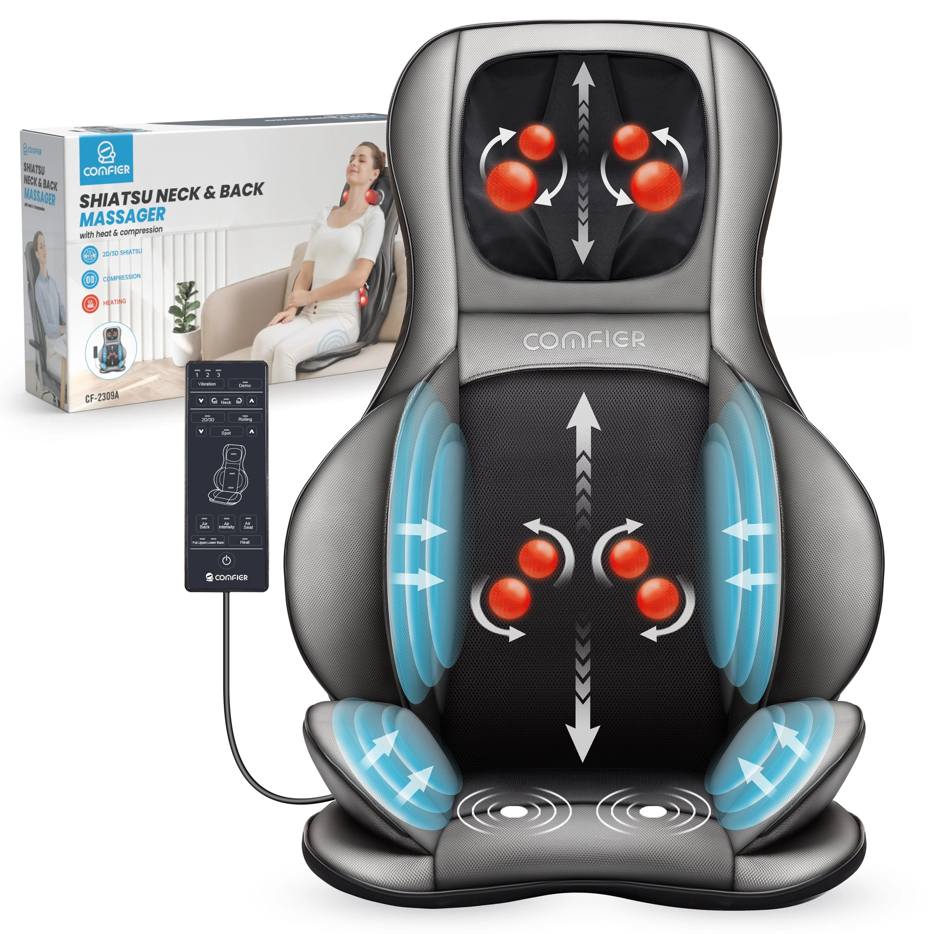 Neck & Back Massager with heat