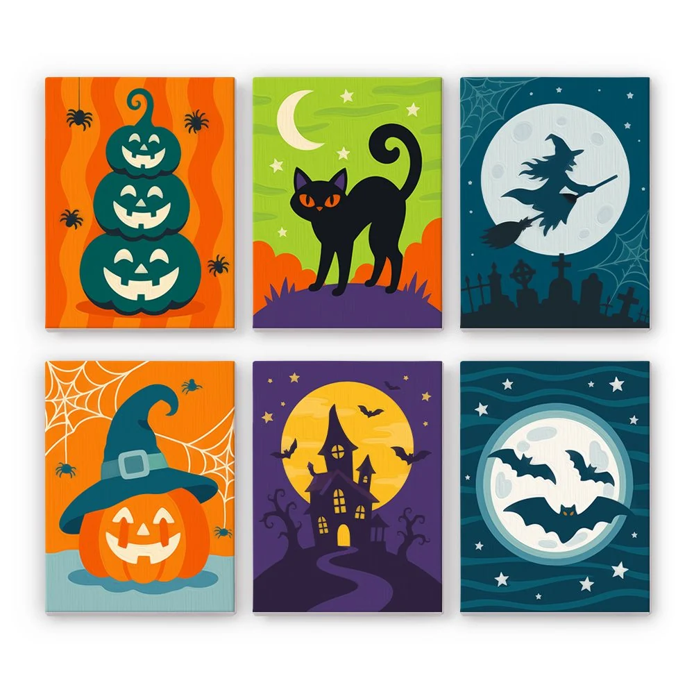 Teal & Tangerine Halloween